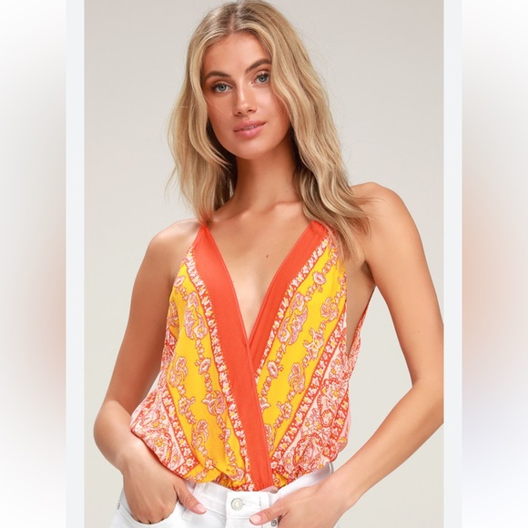 Free People Tops - Free People Border Babe bodysuit